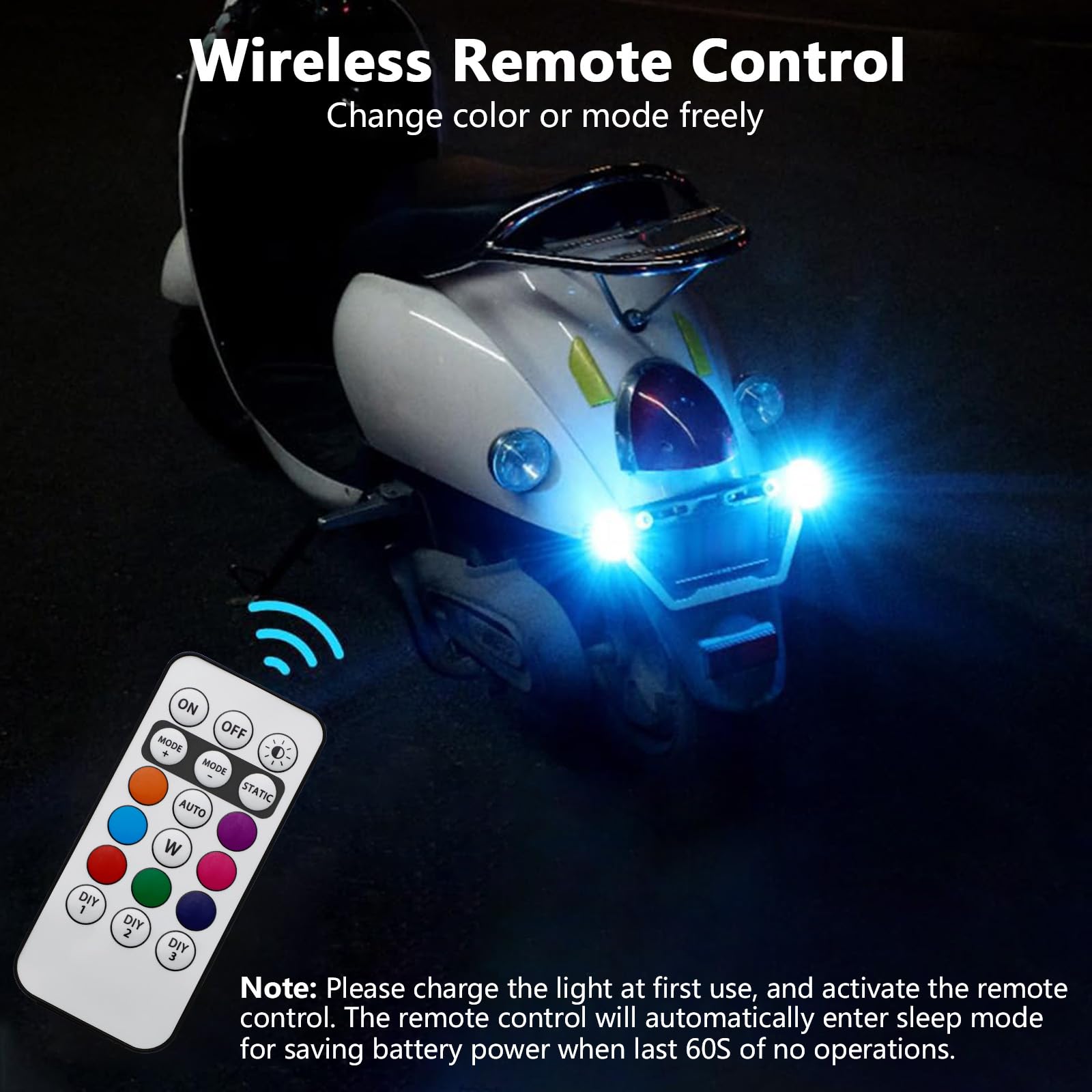 4 قطع أضواء ستروب LED مع جهاز  - مراجعة Drone Strobe Light وسعره